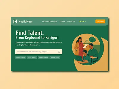 Hustle Haat — A digital marketplace empowering rural artisans. branding design graphic design illustration typography ui ux
