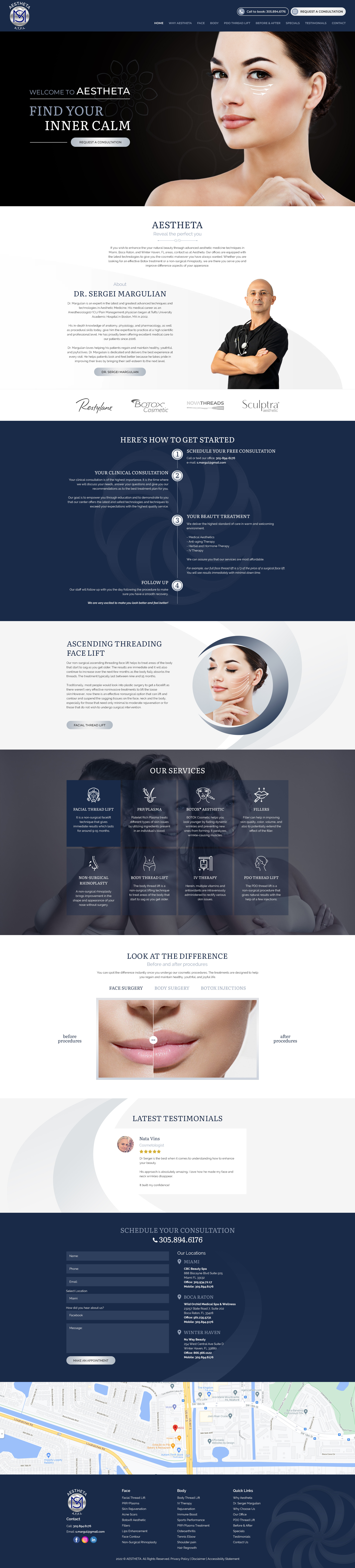 Example of Premium Word Press UI/UX Landing Page