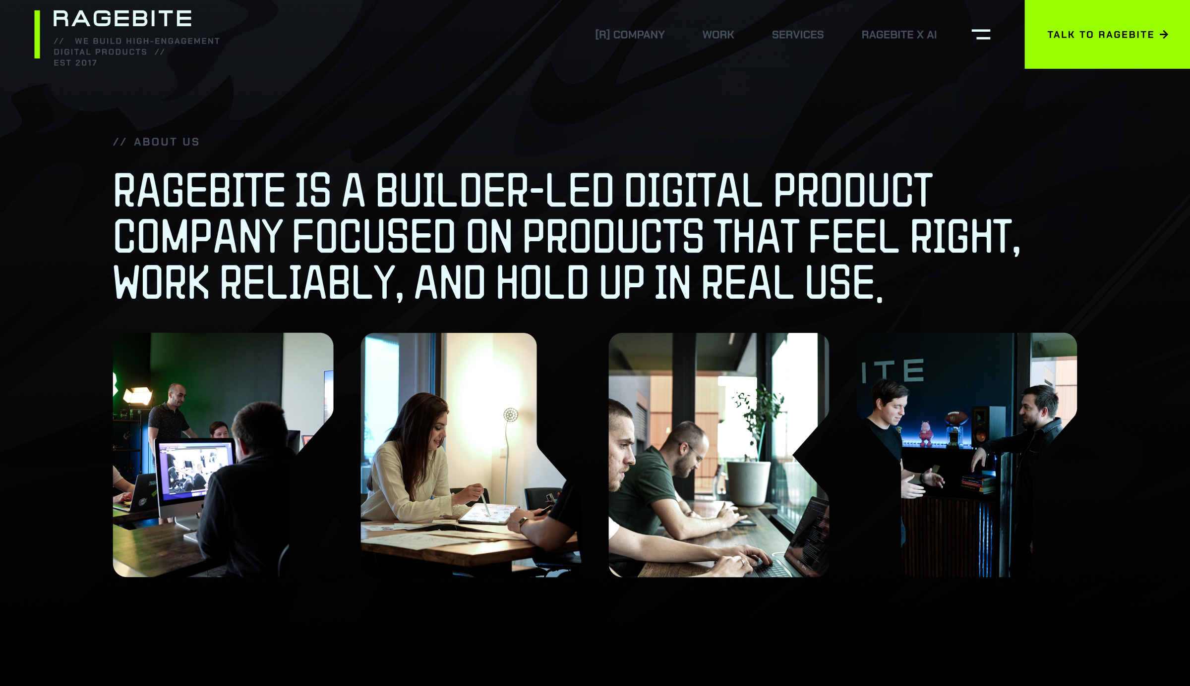 RAGEBITE WEBSITE | COMPANY