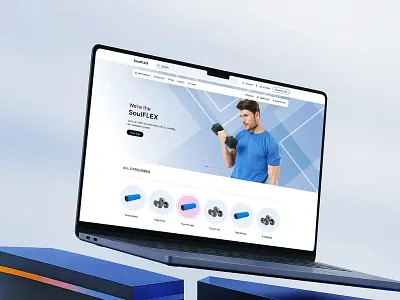 Modern Fitness E-commerce Website Design | Gym Accessories branding design ecommerce ecommerce website design fitness fitness accessories fitness gear fitness website gym gym equipment landing page mockup online store shop shopify store store design website website development wellness