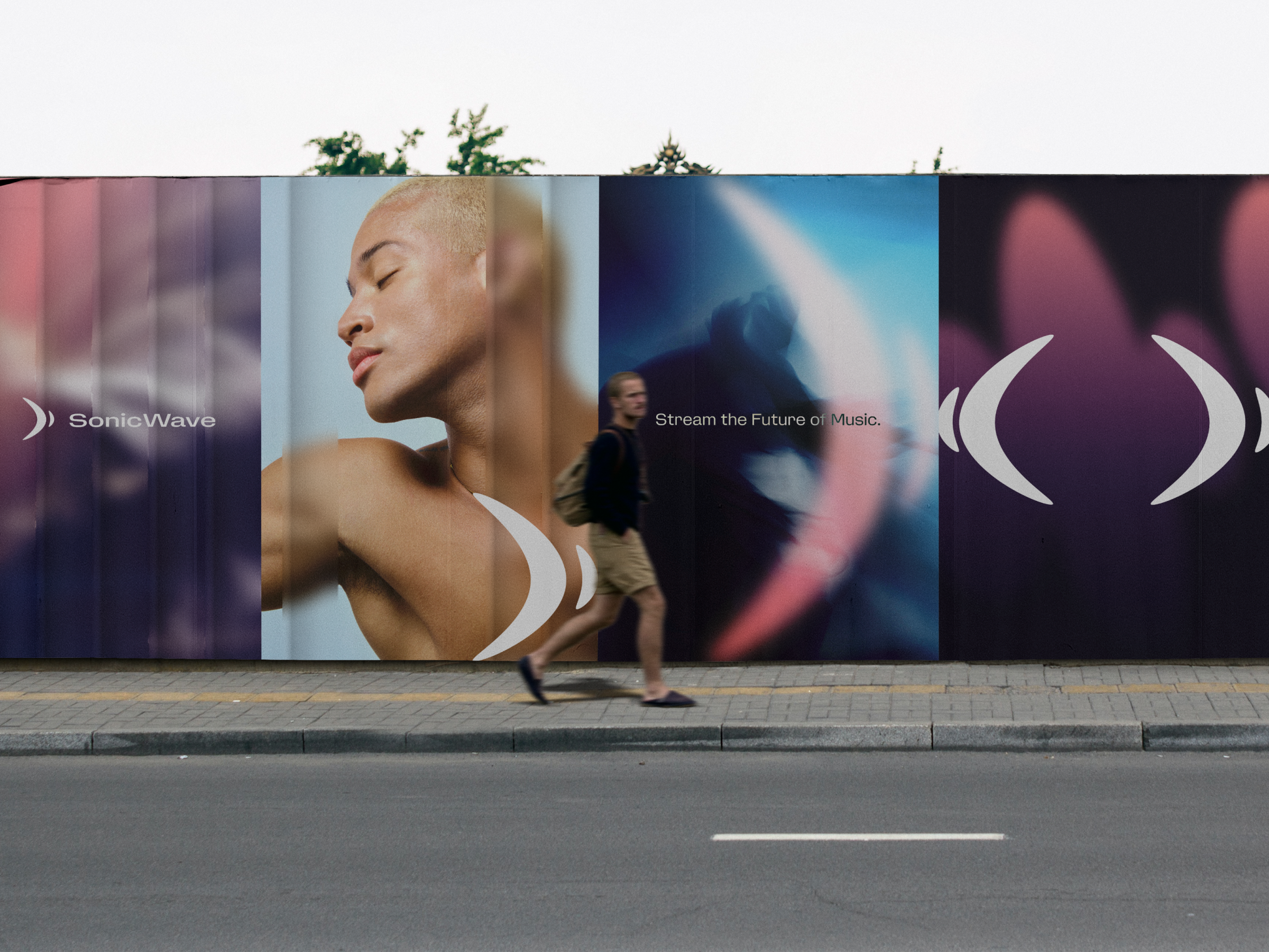 SonicWave | Street advertising design for music company
