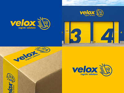 Logo trucker "Velox" america app branding design graphic design illustration logo trucker typography ui usa ux vector