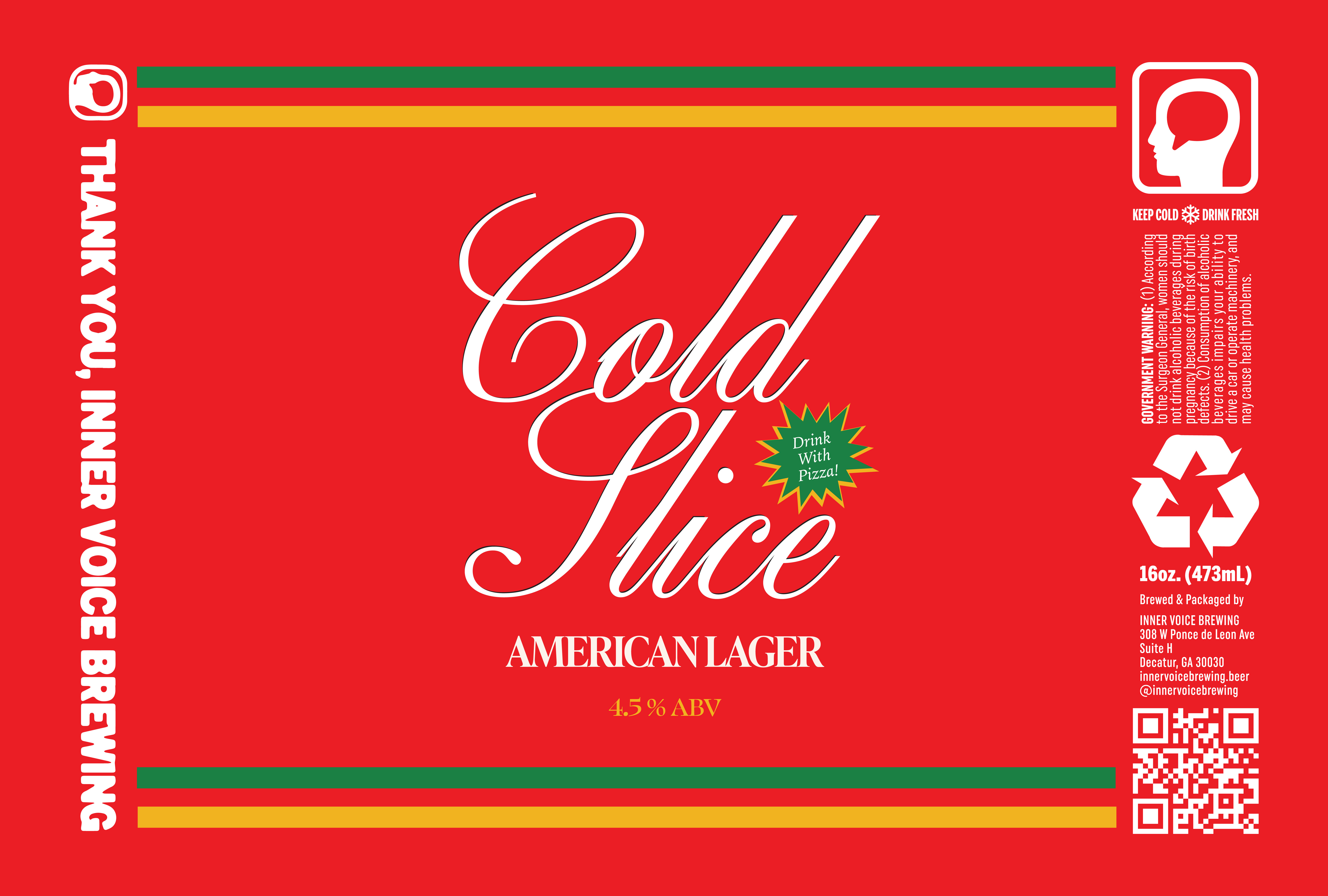 Cold Slice Beer Label