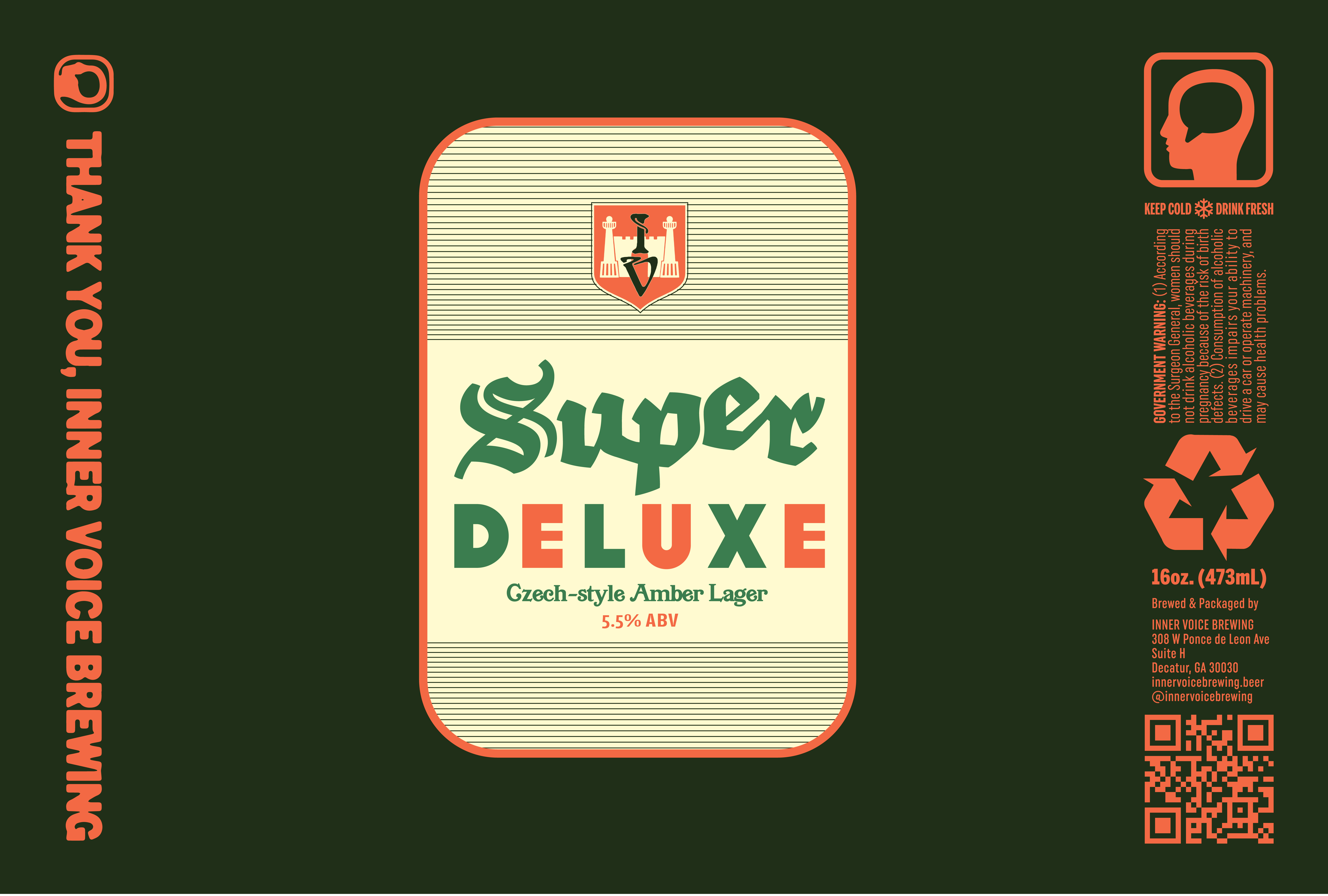Super Deluxe Beer Label