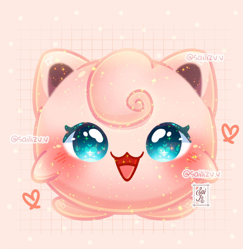 Pokemon Jigglypoff Kawaii!! by sailizv.v by Sai Liz on Dribbble