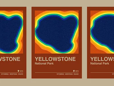 Yellowstone National Park Poster bison forest forest service geyser hot spring idaho montana national park national park poster national parks protect our parks ranger road trip travel travel poster us forest service us national park wyoming yellowstone yellowstone national park