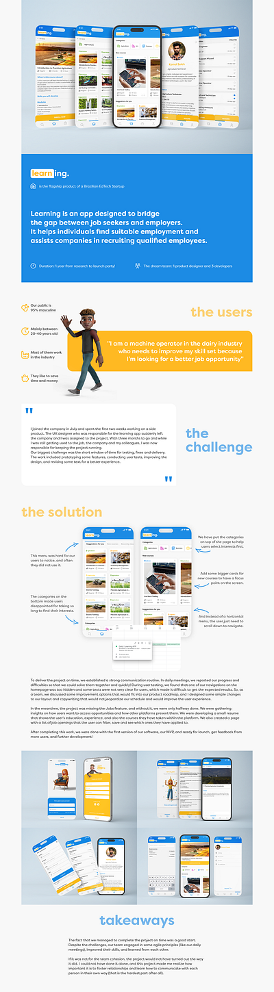 Learning | Online Education interface mobile online education product design ui ux