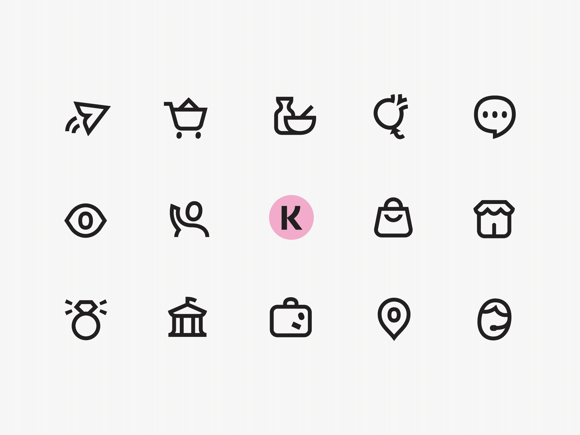 Example of Klarna — Icon Design System Refresh