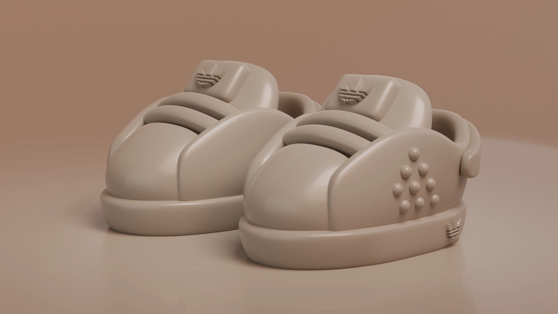 Low-poly 3D Render: Stan Smith Classics 3d branding design graphic design illustration logo