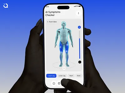 AI Symptoms Checker App UI — Healthcare Mobile App | Qudra ai ai app ai doctor app ai health tech ai healthcare ai healthcare app ai medical app ai mobile app design ai symptoms checker app doctor app health app ui healthcare app healthcare ui medical app medtech mobile app design patient app qudra symptoms checker telemedicine