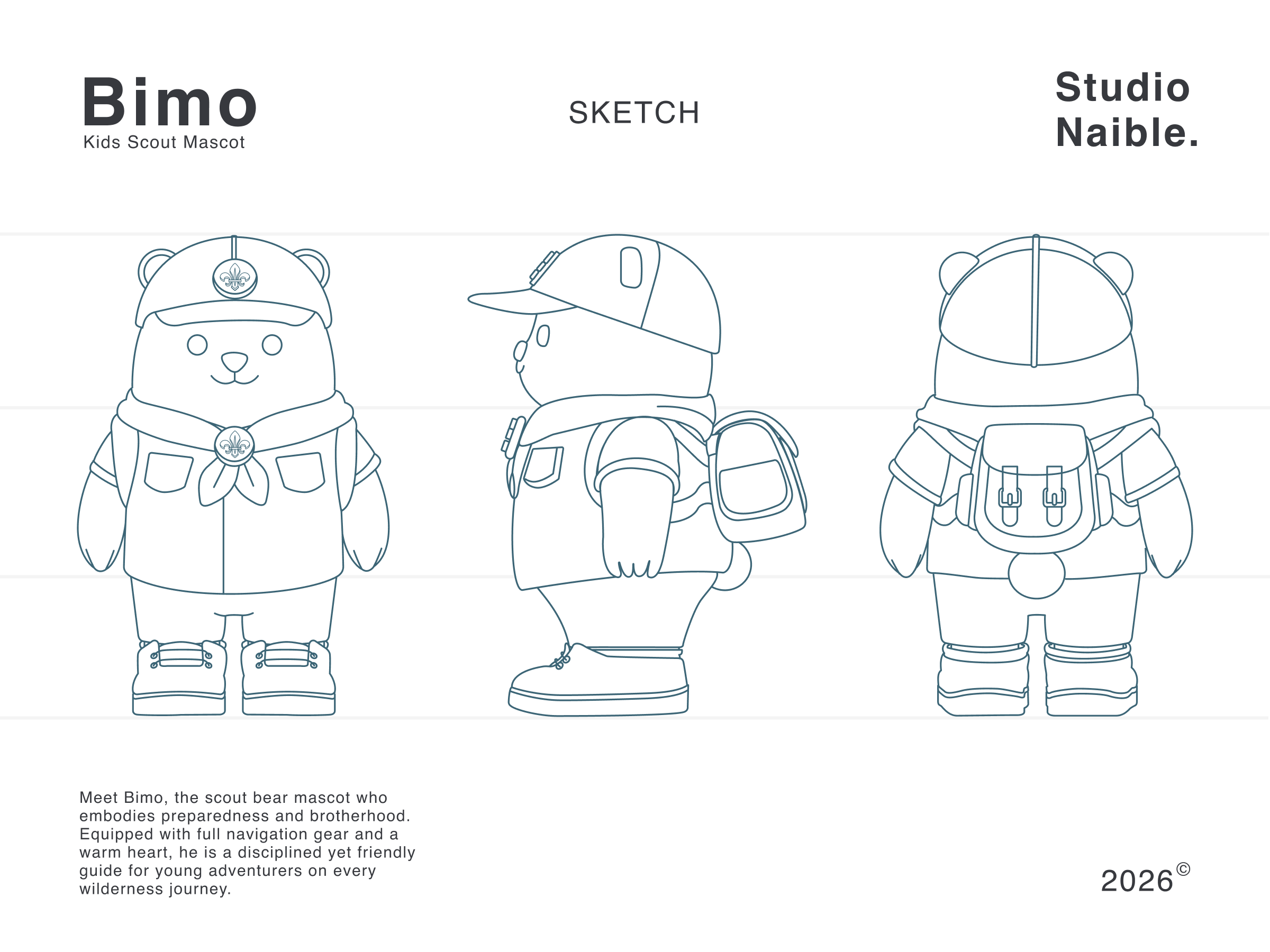 Bimo - Scouting Mascot by Studio Naible on Dribbble