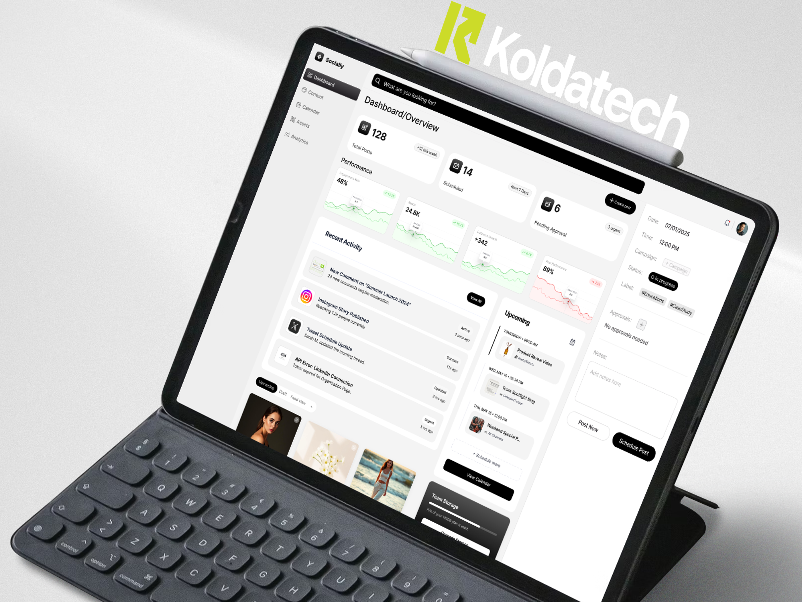Example of Socially — Social Media Management
