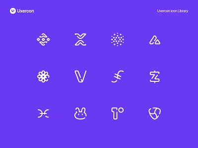 Cryptocurrency - Uxercon Icon Library bitcoin business coin crypto cryptocurrency currency design digital figma finance financial icon illustration investment logo money ui uiux ux uxercon