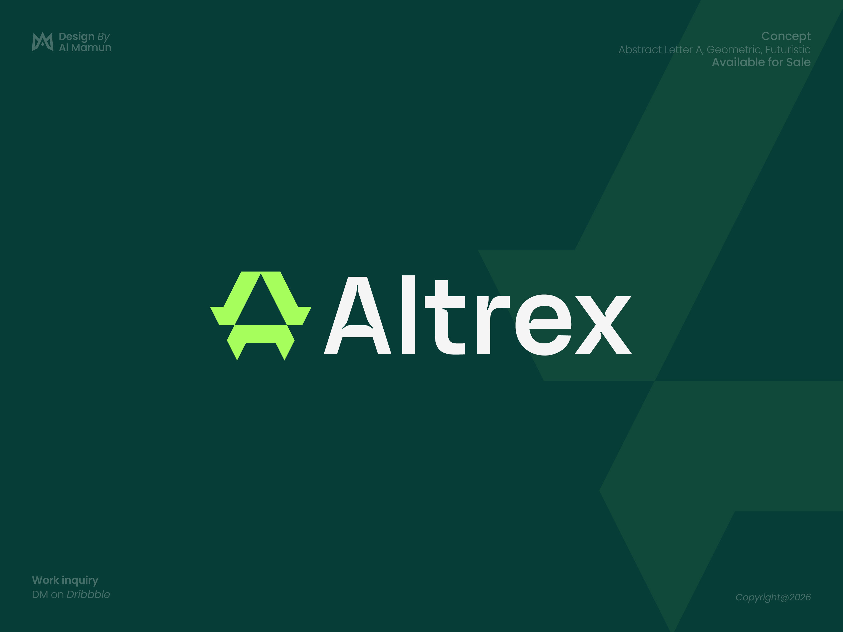 Altrex Logo Design | Geometric Letter A Modern Brand Identity abstract logo altrex brand identity branding design corporate logo futuristic logo geometric logo letter a logo logo design minimal logo modern logo monogram logo premium logo startup logo tech logo visual identity