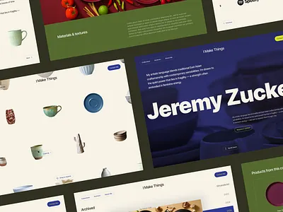I Make Things - Ceramic Studio Website ceramic classic clay clean clean design contemporary portfolio pottery service design studio studio design ui ui ux web design