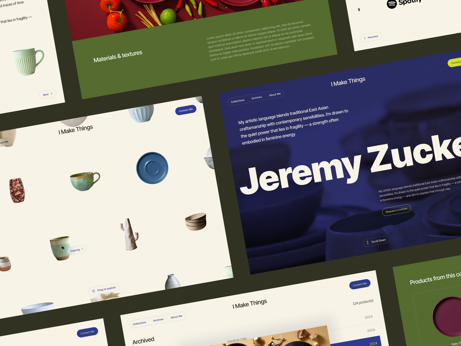 Example of I Make Things - Ceramic Studio Website