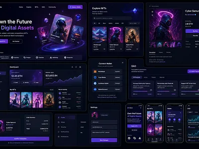 Nebula — Web3 NFT Marketplace & Dashboard UI product design