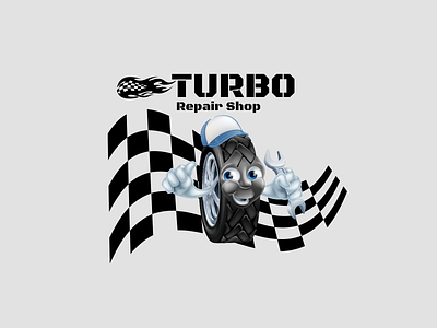 Turbo Repair Shop branding design logo