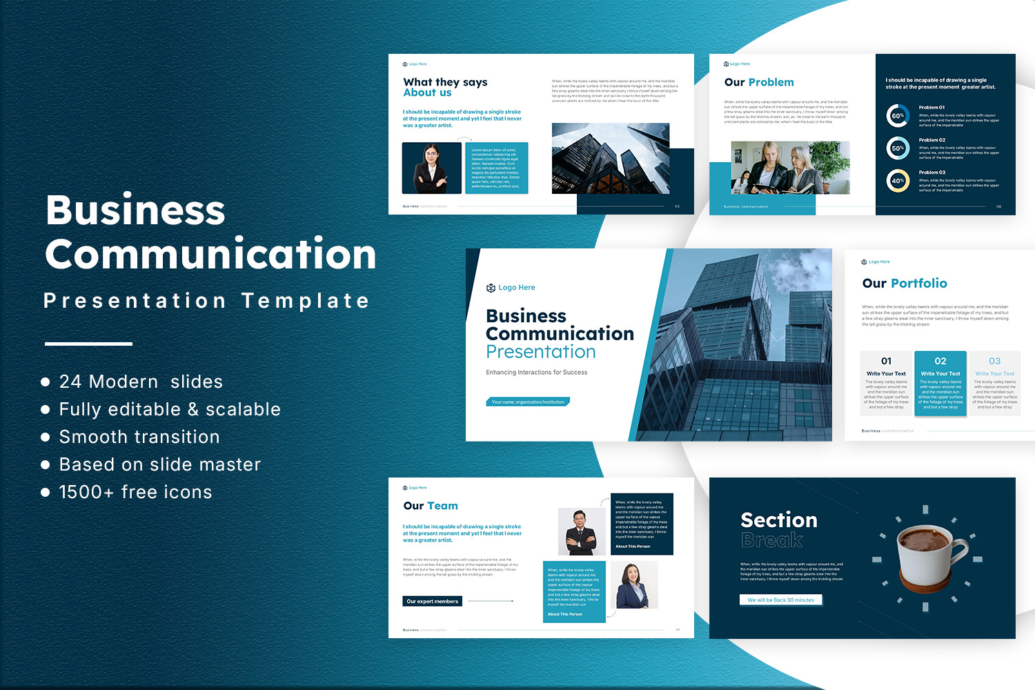 Business Communication Presentation business charts clean collaboration communication corporate data design infographic leadership management messaging minimal modern presentation professional slides strategy template workflow