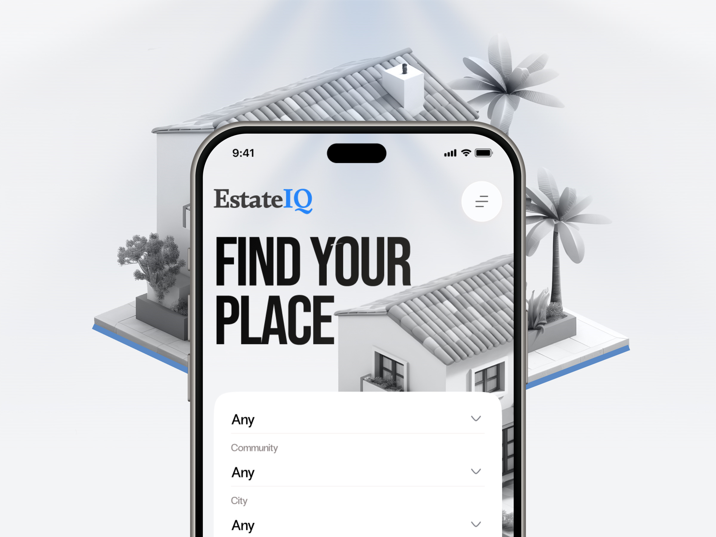 Real Estate Website Mobile UI