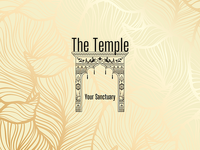 The Temple Spa branding design logo