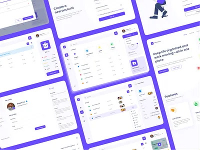 Alpha Drive - Cloud Storage Dashboard clean cloud dashboard design drive file manager kit purple storage ui ui kit