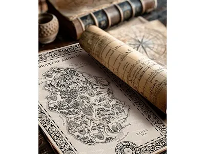 Arcane Atlas X Svetlana Molodchenko books fantasy intricate map publishing