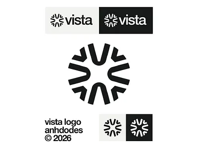 Vista Logo Design by Anhdodes — Logo Designer anhdodes app branding circular design graphic design icon iconic logo logo design logo designer logodesign logomark mark minimal minimalism minimalist minimalist logo simple simplicity