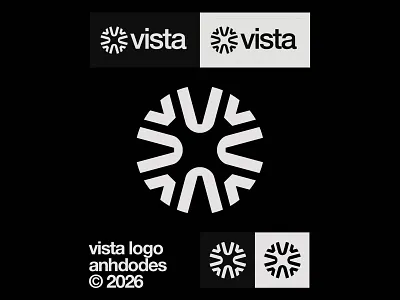 Vista Logo Design by Anhdodes — Logo Designerc anhdodes app branding circular design graphic design icon iconic logo logo design logo designer logodesign logomark mark minimal minimalism minimalist minimalist logo simple simplicity