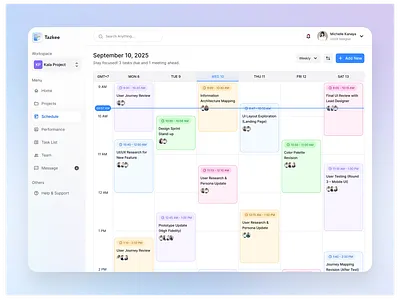 Tazkee - Project Management Dashboard card coding company dashboard graph login management project saas schedule startup stat task team teamwork ui design ux design vibe work workflow