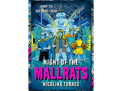 Night of the Mallrats X Cat Sims bold characters comic art drawing narrative publishing