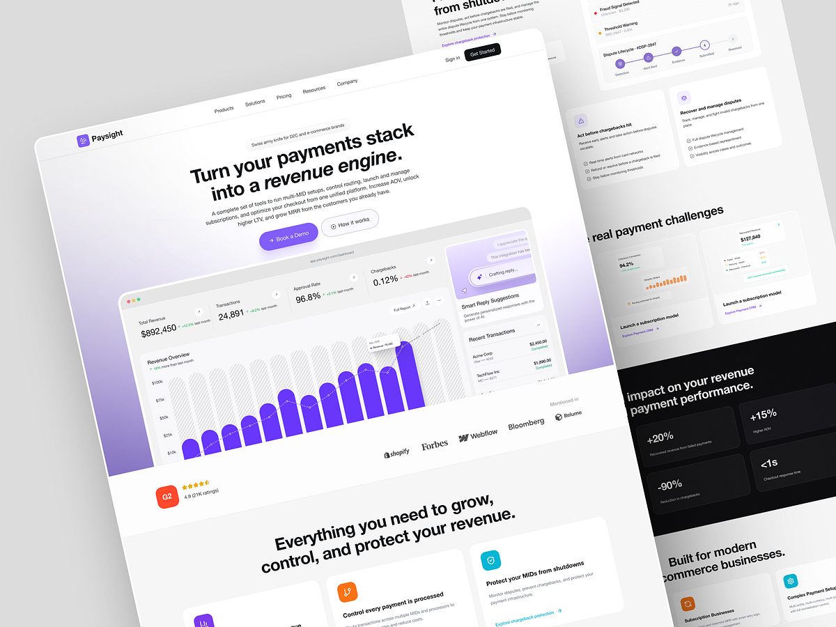 Fintech SaaS Landing Page Image 0