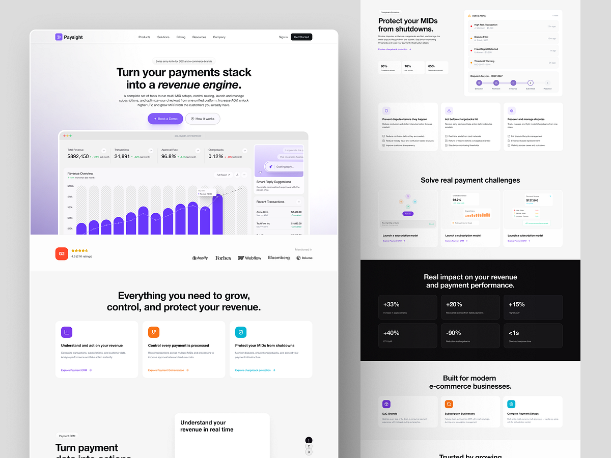 Fintech SaaS Landing Page Image 1