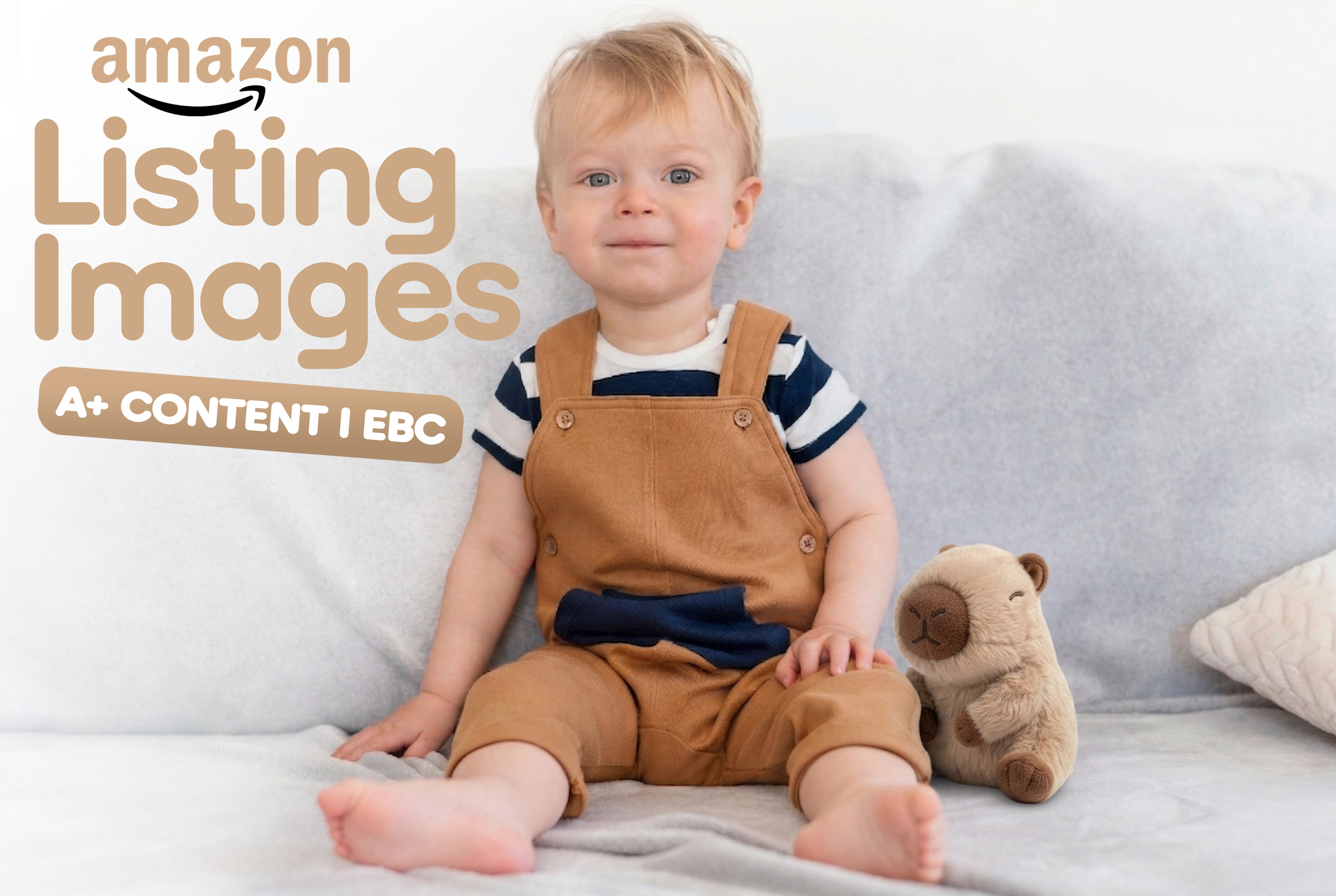 Amazon Listing Images Design for a Cute Capybara Toy a content amazon amazon listing amazon listing image amazon listing images amazon product listing images