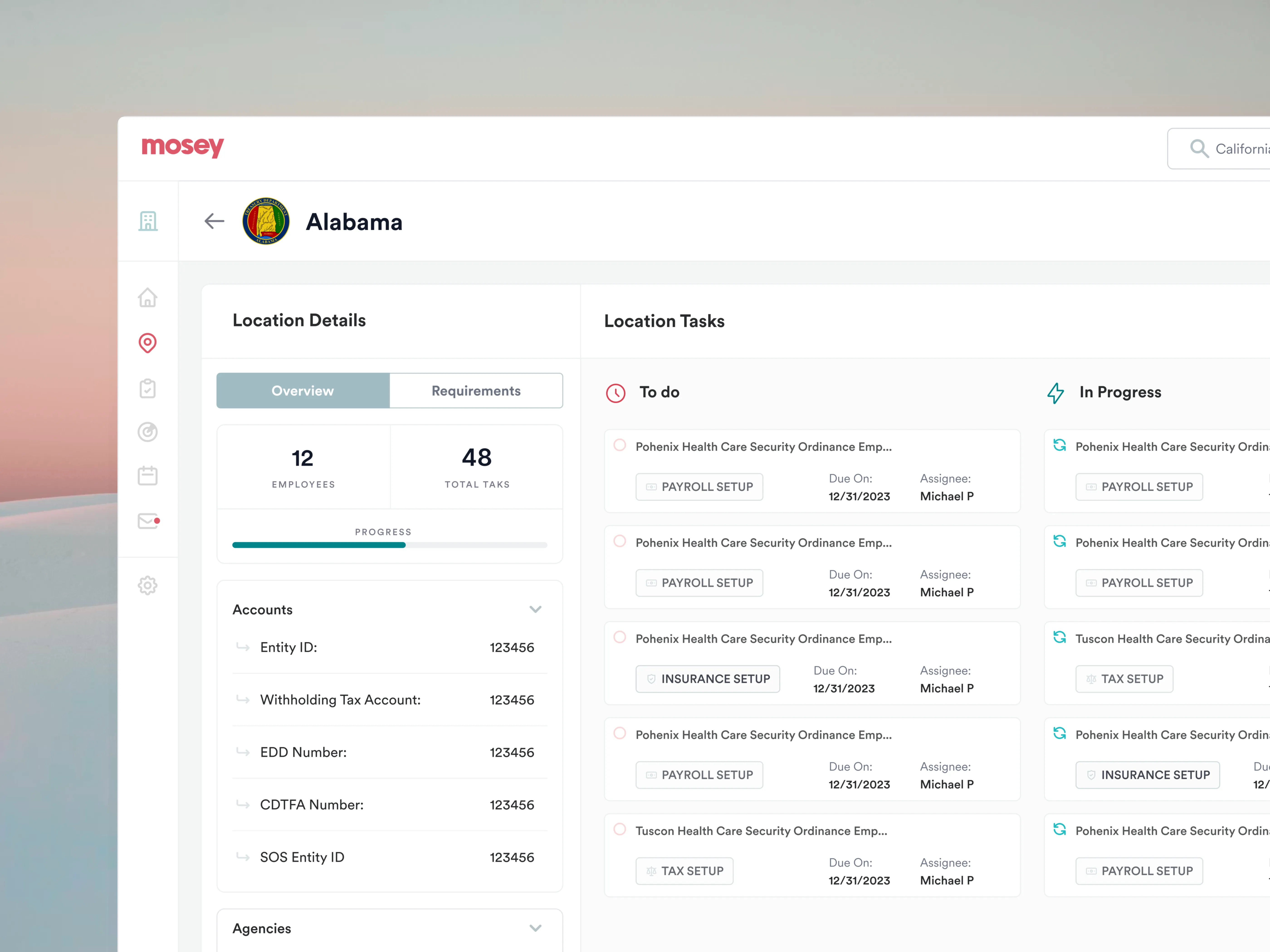 Off my to-do list accounting admin ai ai automation analytics automation automation dashboard card compliance dashboard data hr dashboard payroll product design saas ux step indicator tailwind ui tax compiance wireframes workflow ui