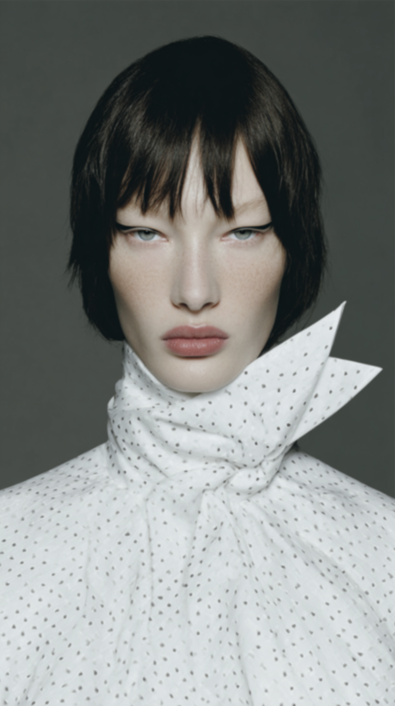 Editorial AI ( assisted) Fashion Portrait advertising branding concept fashion