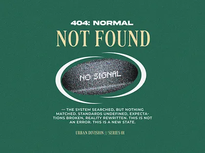 “No Signal” Streetwear T‑Shirt Graphic 404 apparel design branding cyberpunk error message experimental type grain texture graphic design merch design minimal color palette no signal poster design print streetwear t shirt design tshirt typography urban fashion y2k