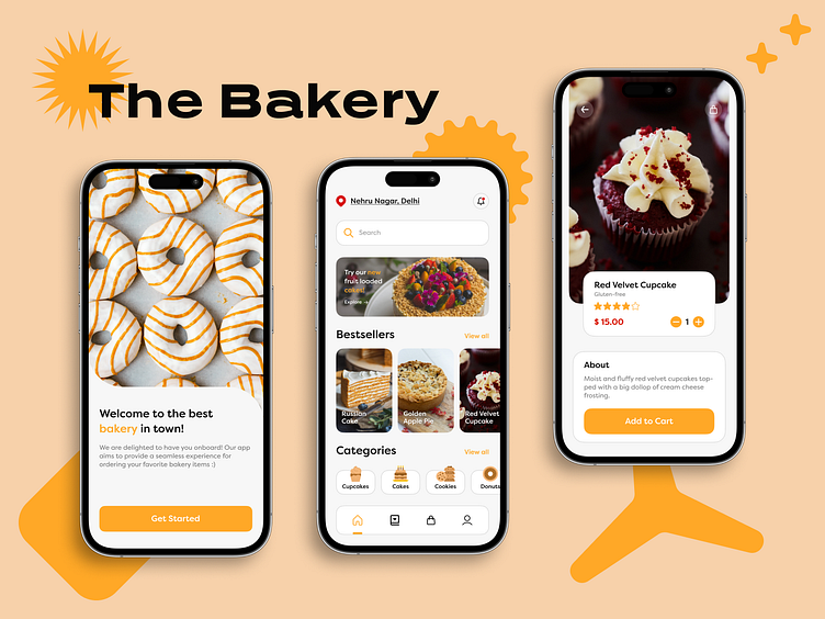Bakery App by Nitik on Dribbble