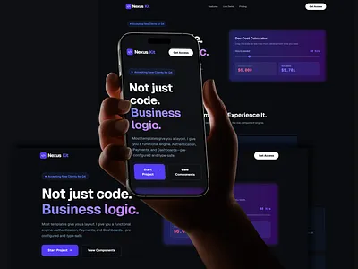 Nexus Web Design 3d interactive animation b2b brand experience branding clean ui e commerce ui landing page minimalism modern web design motion graphics product landing page responsive design ui ui design uiux design ux design visual identity web application web development