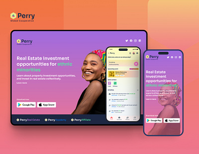 Perry Cooperative Landing Page css figma html javascript responsive design ui web development