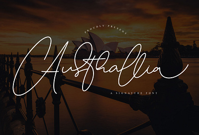Australlia | a signature font branding design font graphic design illustration lettering logo script signature