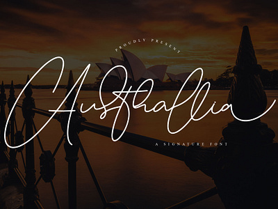 Australlia | a signature font branding design font graphic design illustration lettering logo script signature