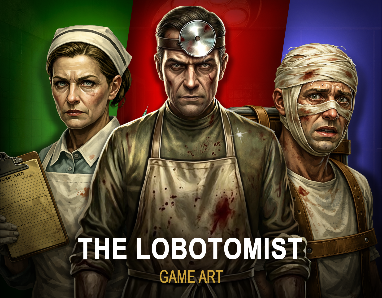 The Lobotomist — Dark Horror Slot UI & Surgical Theme Symbols 2d artwork casino game art casino slot casino slot theme digital art game characters game development game ui gamix labs horror slot theme hospital sloyt theme lab sloty theme slot slot art services slot game art slot outsourcing studio slot services slot symbols design slot ui surgical slot theme