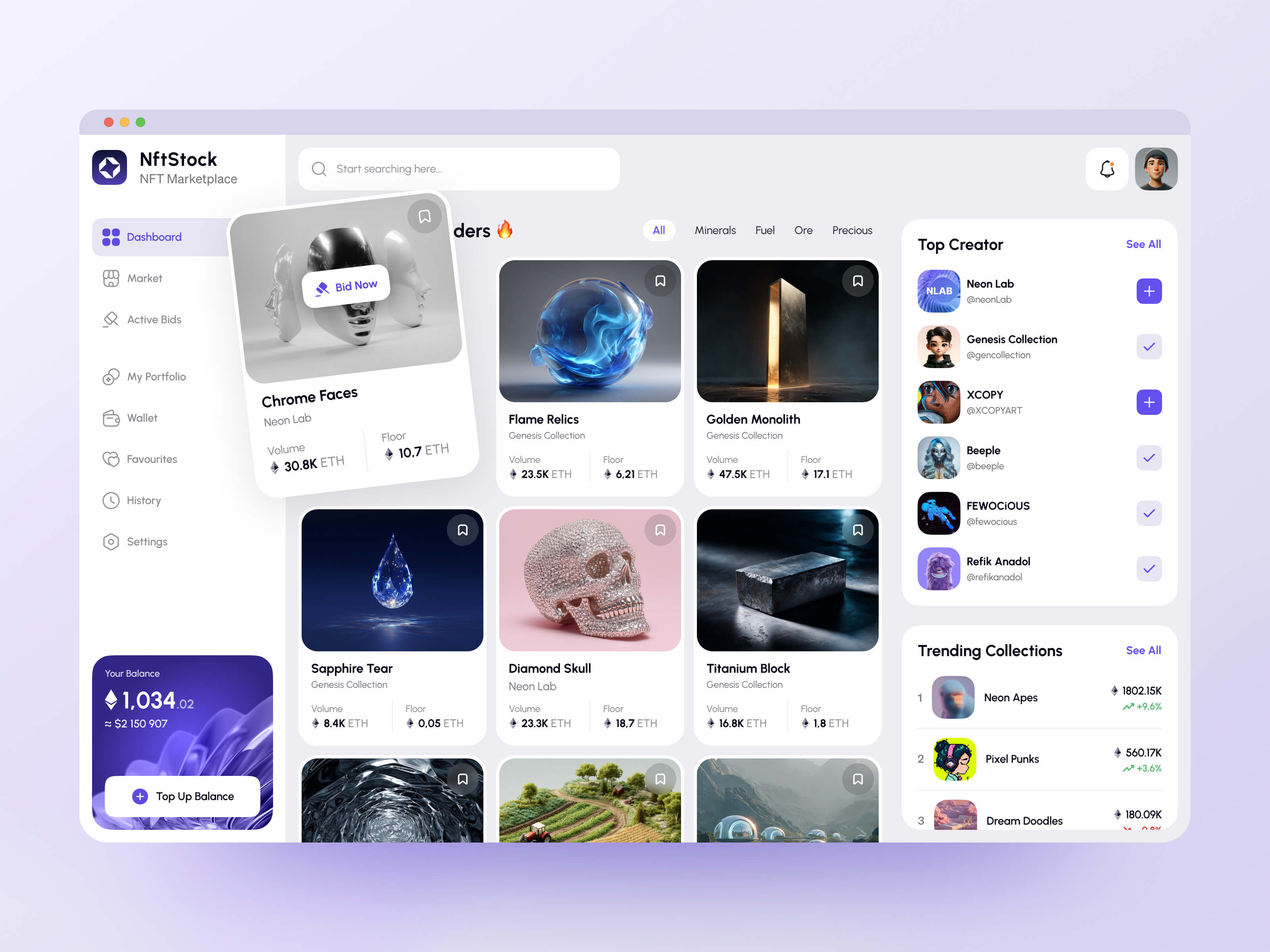 NFT | NFT Marketplace | NFT Platform | Dashboard | WebDesign assets trading dashboard design digital assets fintech design investment platforms modern design nft nft dashboard nft marketplace nft platform nft trading product design responsive design trading platform ui ux web web design web interface design web page design web3 design