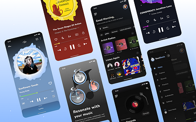 Soul Sonic Music App branding design figma graphic design interface music music player ui uiux user experience user interface ux