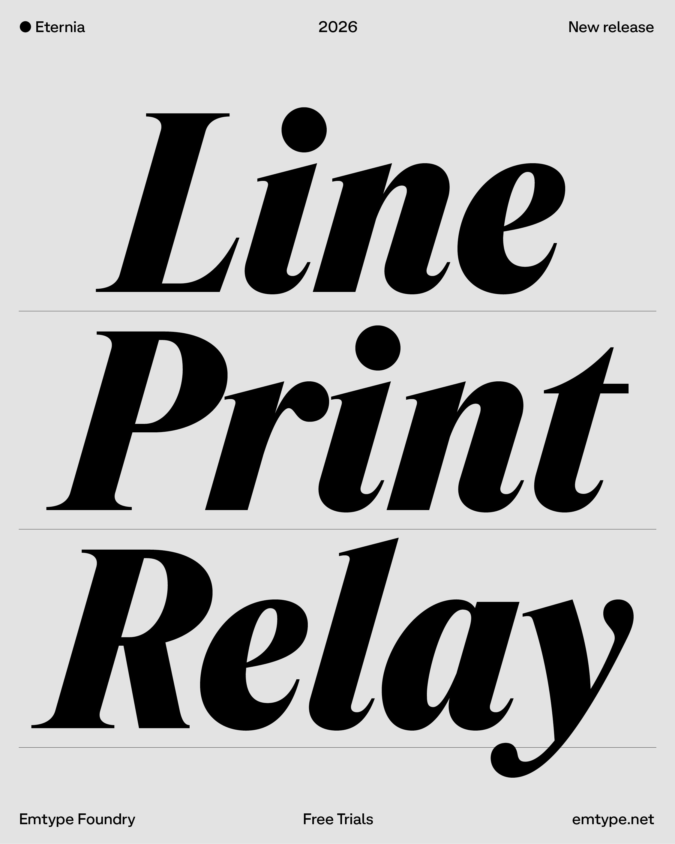 Eternia barcelona black branding design font graphic design logo serif type typeface typography ui v variable