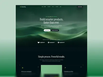 Growvia. Saas Landing Page ai ai automation ai saas landing page saas saas website startups web web design webflow webflow template website