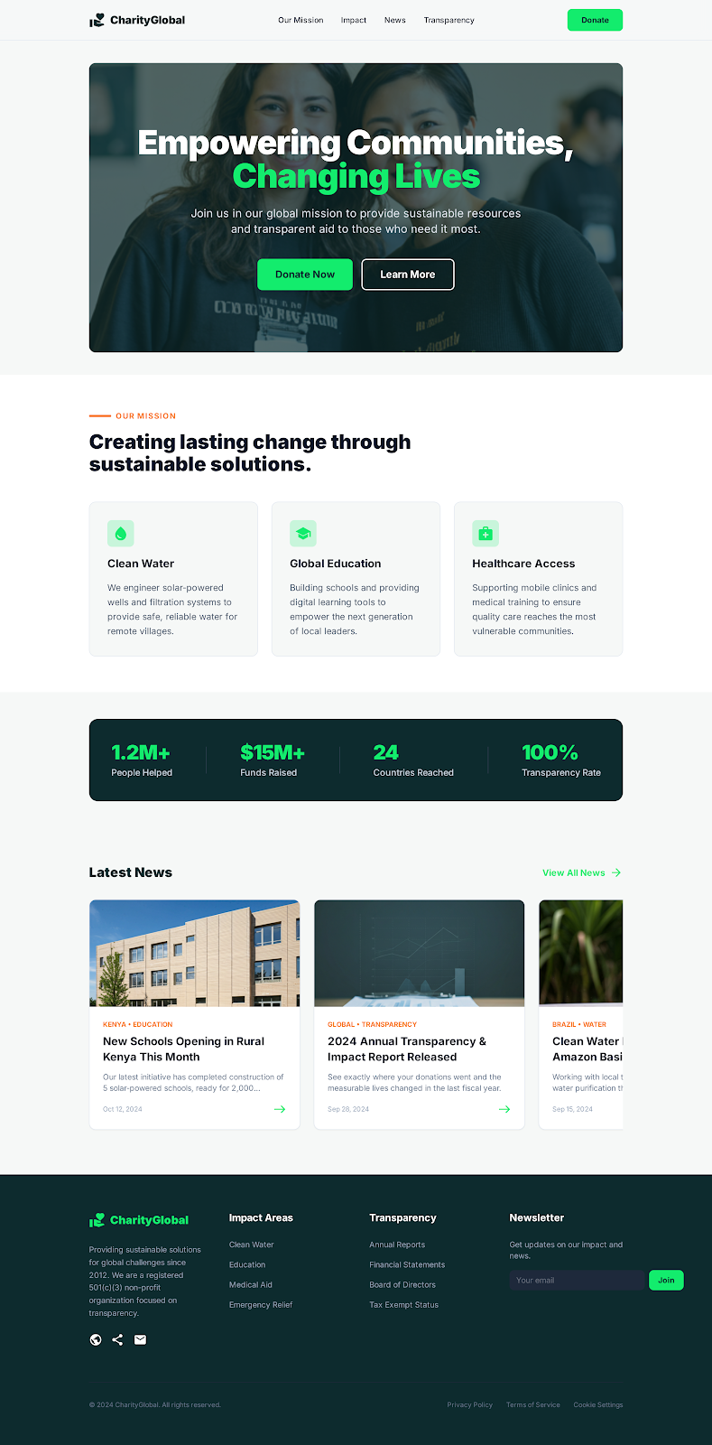 Charity Organization Web Design charity organization webdesign
