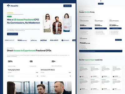 Hiring Plateform cfo for you fraction cfo hiring hiring plateform homepage design landing page minimal trending ui ui design