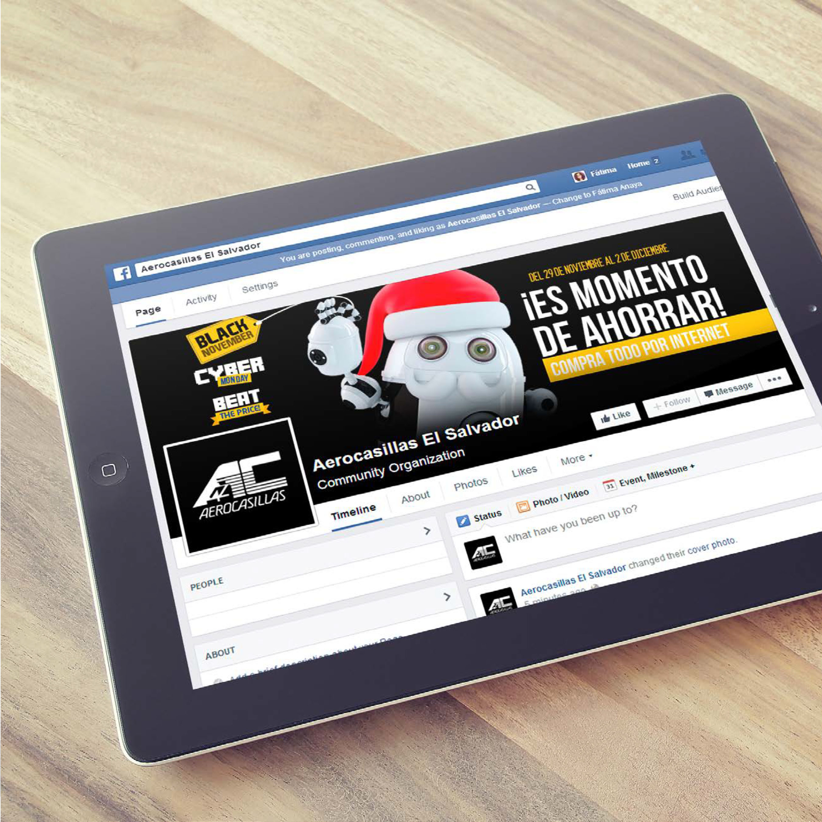 Black November Campaign | Aerocasillas ads branding campaign graphic design